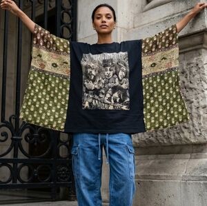 OOAK WOMENS JETHRO TULL KANYHA TOP SM-3X